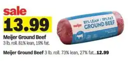 Meijer Meijer Ground Beef offer