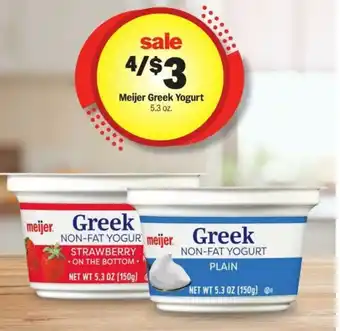 Meijer Meijer Greek Yogurt offer