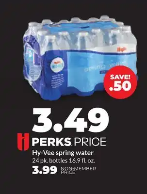 Hy-Vee Hy-Vee spring water offer