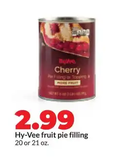 Hy-Vee Hy-Vee fruit pie filling offer