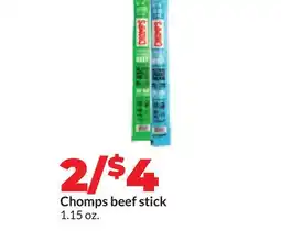 Hy-Vee Chomps beef stick offer