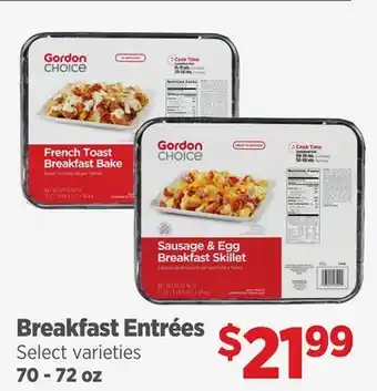 Gordon Food Services Gordon Choice Breakfast Entrées offer