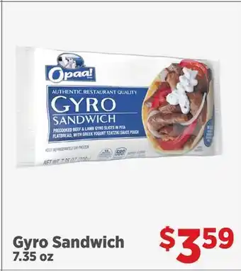 Gordon Food Services Opaa! Gyro Sandwich offer