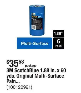 The Home Depot 3M ScotchBlue 1.88 in. x 60 yds. Original Multi-Surface Painter's Tape (6-Pack) offer