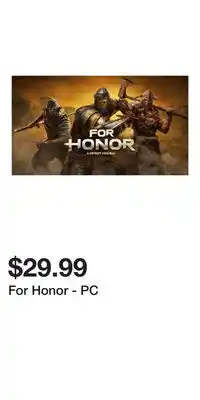 Game Stop For Honor - PC offer