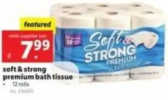 Lidl Soft & Strong Premium Bath Tissue offer