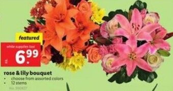 Lidl Rose & Lily Bouquet offer