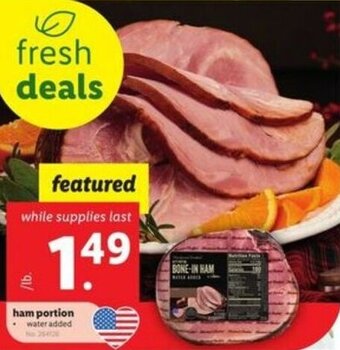 Lidl Ham Portion offer