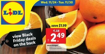 Lidl Navel Oranges offer