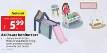 Lidl Dollhouse Furniture Set offer