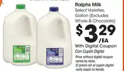 Ralphs Ralphs Milk offer