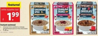 Lidl Instant Oatmeal offer
