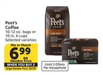 Vons Peet's Coffee offer