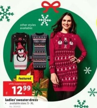 Lidl Ladies Sweater Dress offer