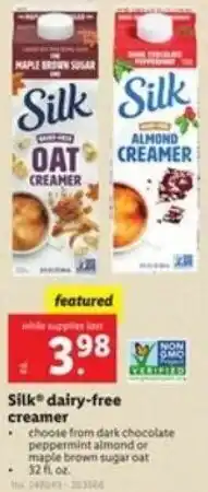 Lidl Silk Dairy-Free Creamer offer