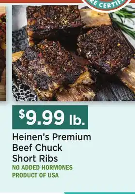 Heinen's Heinen's Premium Beef Chuck Short Ribs offer