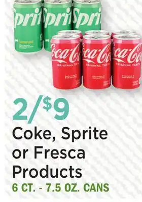 Heinen's Coke, Sprite or Fresca Products offer