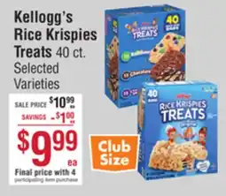 Smart & Final Kellogg's Rice Krispies Treats offer