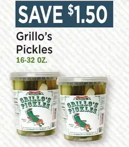 Heinen's Grillo's Pickles offer