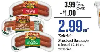 Mariano's Eckrich Smoked Sausage offer