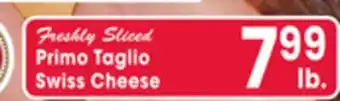 Jewel-Osco Primo Taglio Swiss Cheese offer