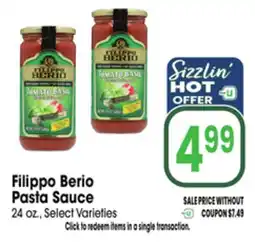 Jewel-Osco Filippo Berio Pasta Sauce offer