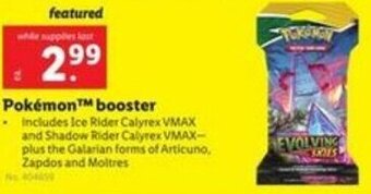 Lidl Pokémon Booster offer