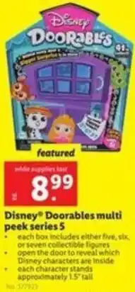 Lidl Disney Doorables Multi Peek Series 5 offer