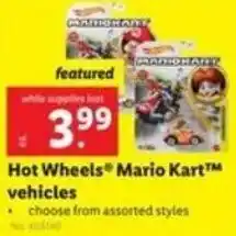 Lidl Hot Wheels Mario Kart Vehicles offer