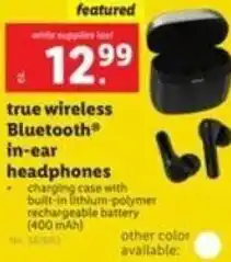 Lidl True Wireless Bluetooth In-Ear Headphones offer