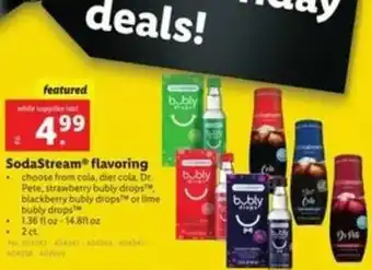 Lidl SodaStream Flavoring offer