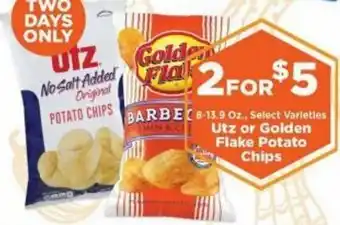 IGA Utz Or Golden Flake Potato Chips offer
