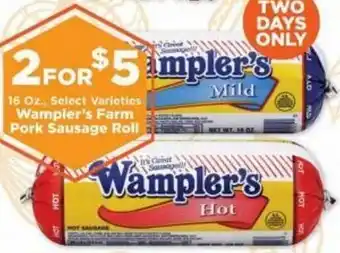 IGA Wampler's Farm Pork Sausage Roll offer