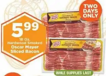 IGA Oscar Mayer Sliced Bacon 5.99 offer