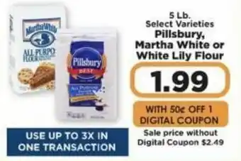 IGA Pillsbury, Martha White Or White Lily Flour offer