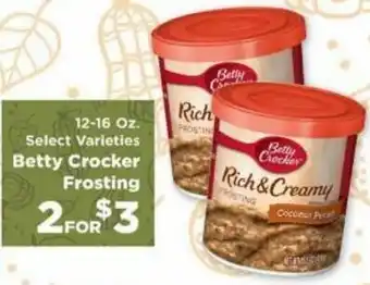 IGA Betty Crocker Frosting 12-16 oz offer