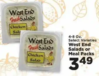 IGA West End Salads Or Meal Packs 4-8 oz offer