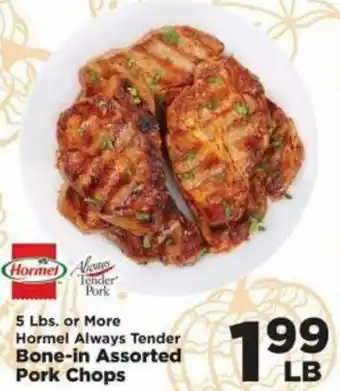 IGA Bone-In Assorted Pork Chops offer