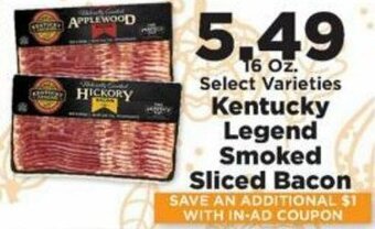 IGA Kentucky Legend Smoked Sliced Bacon offer