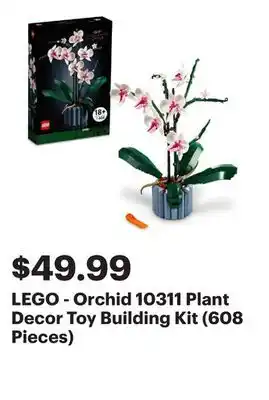 Best Buy LEGO - Orchid 10311 Plant Decor Toy Building Kit (608 Pieces) offer