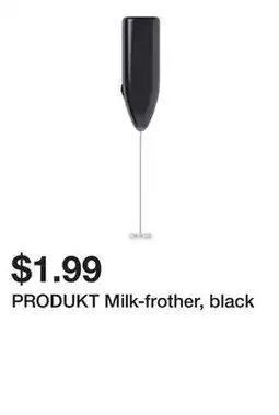 Ikea PRODUKT Milk-frother, black offer