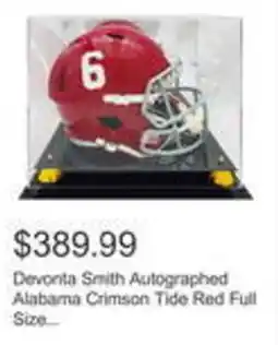 Costco Devonta Smith Autographed Alabama Crimson Tide Red Full Size offer