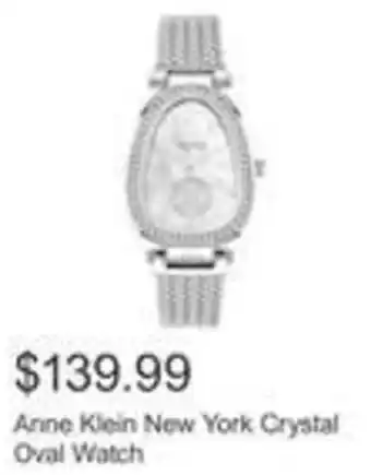 Costco Anne Klein New York Crystal Oval Watch offer