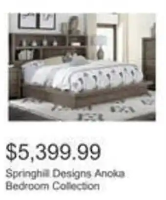 Costco Springhill Designs Anoka Bedroom Collection offer