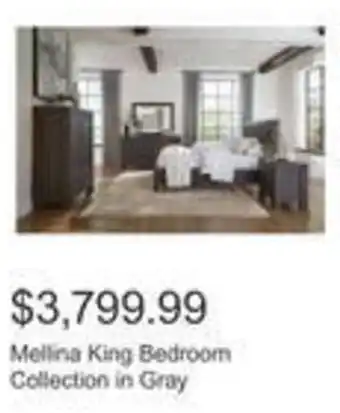 Costco Mellina King Bedroom Collection in Gray offer