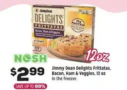 Grocery Outlet Jimmy Dean Delights Frittatas, Bacon, Ham & Veggies, 12 oz offer