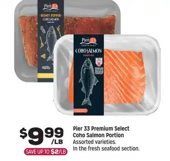 Grocery Outlet Pier 33 Premium Select Coho Salmon Portion offer