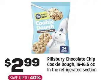 Grocery Outlet Pillsbury Chocolate Chip Cookie Dough, 16—16.5 oz offer