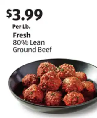 Aldi Fresh 80% Lean Ground Beef offer