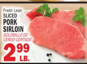 Bravo Supermarkets SLICED PORK SIRLOIN offer